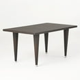 thumbnail image 1 of Noble House Dominica 59" Wicker Patio Dining Table in Brown, 1 of 8