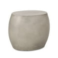 thumbnail image 1 of Noble House Edmonton Outdoor Convex Concrete Stone Side Table in Light Gray, 1 of 8