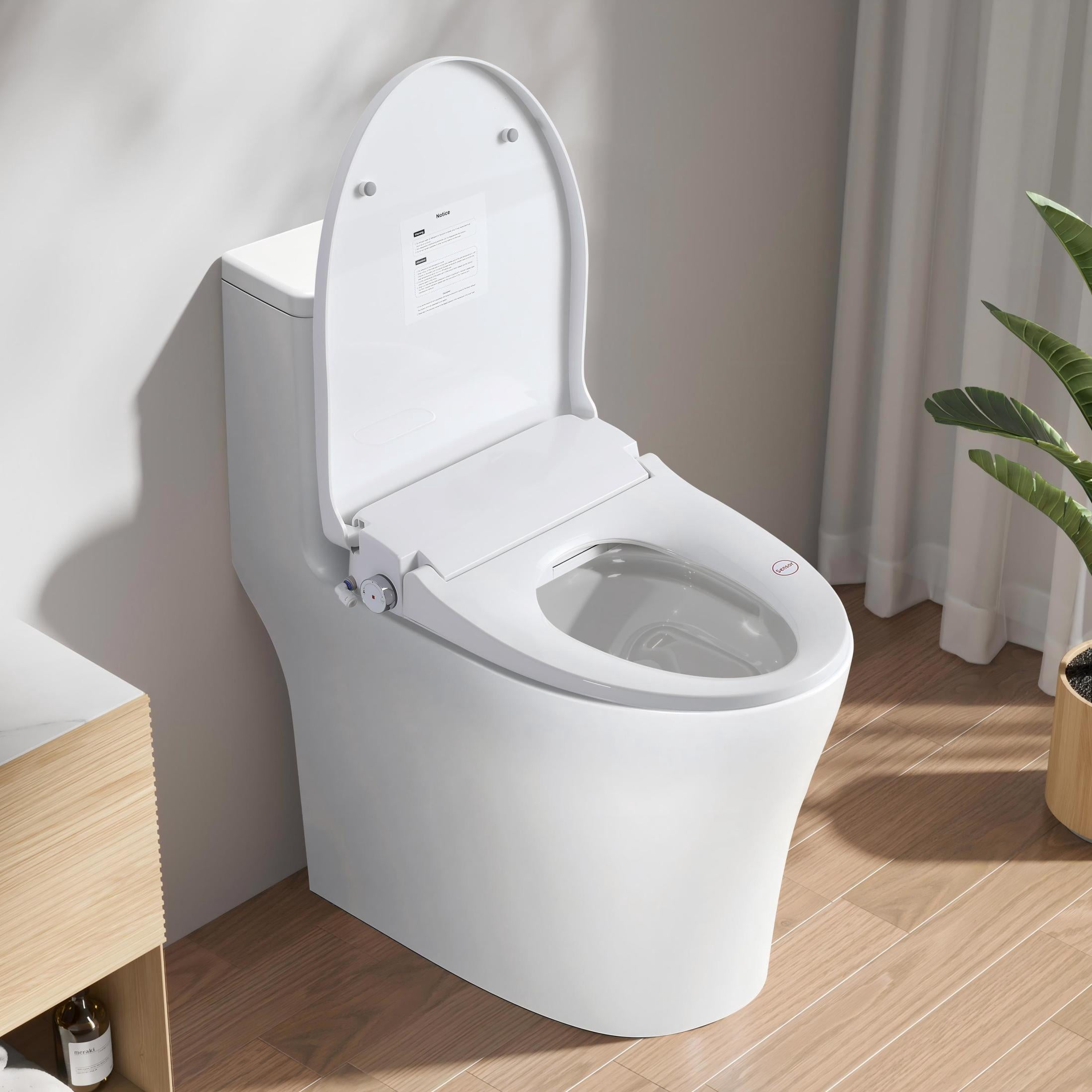 Noble House Electronic Smart Bidet Toilet Seat for Elongated Toilets, Heated Seat with Multi-Clean Modes, White