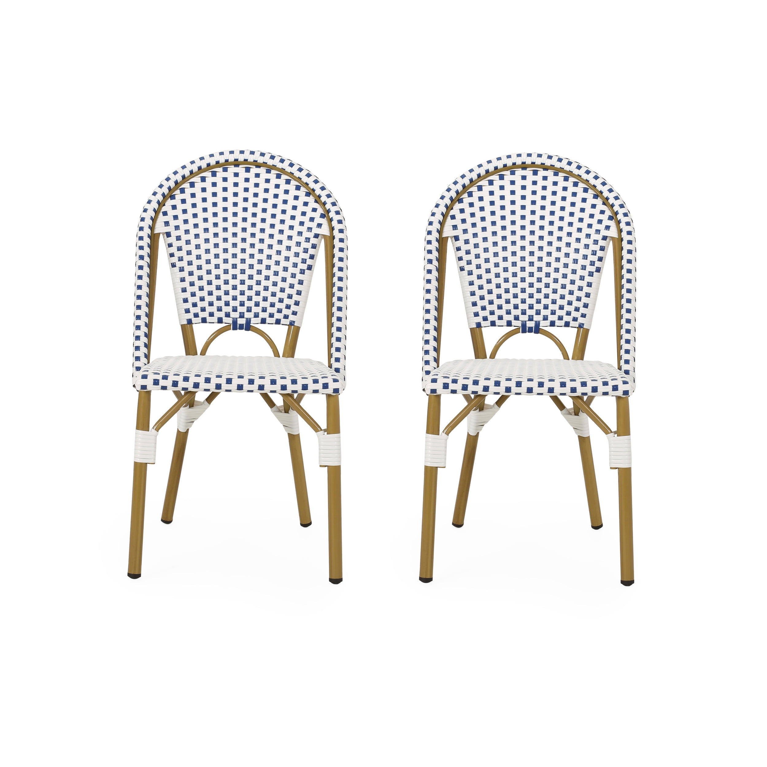 Blue outlet bistro chairs