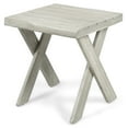 thumbnail image 1 of Noble House Esmeralda Farmhouse Indoor Acacia Wood Side Table in Light Gray, 1 of 11
