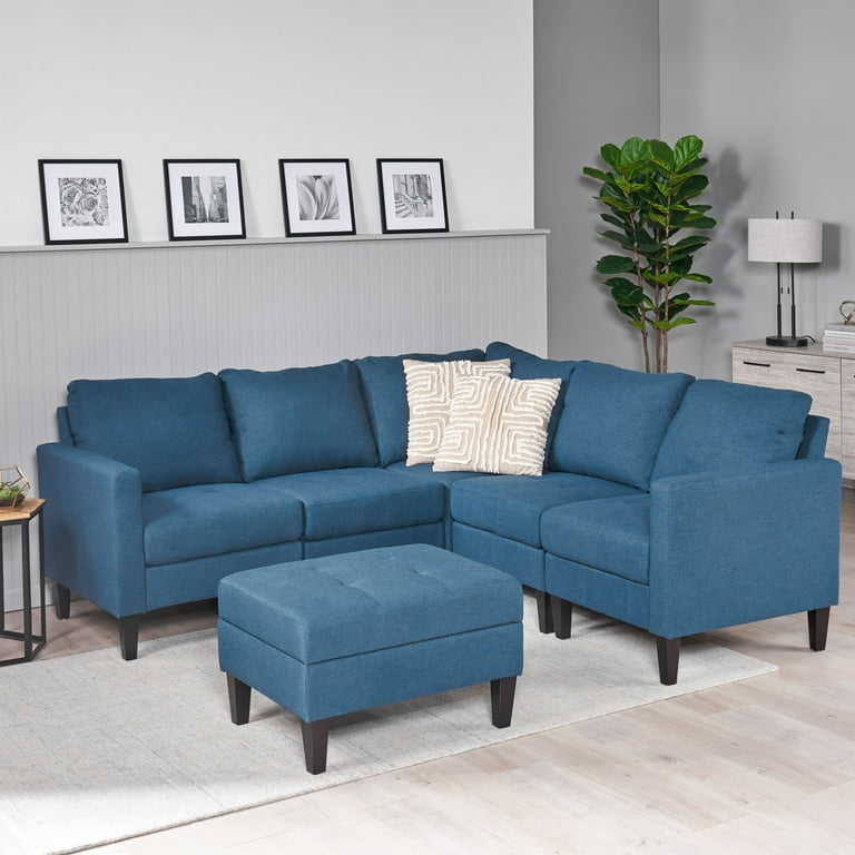 Dark teal sectional sofa outlet