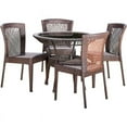 thumbnail image 1 of Noble House Farley 7 Piece Wicker Patio Dining Set in Brown Dining Set, 1 of 9
