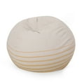thumbnail image 1 of Noble House Guill Bean Bag Chair, Natural and Yellow, 1 of 8