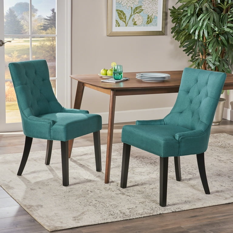 Teal dining chairs set of 2025 2