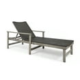 thumbnail image 1 of Noble House Hampton Outdoor Acacia Wood Chaise Lounge in Light Gray/Black, 1 of 5