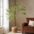thumbnail image 1 of Noble House Hartshorn 7' x 3' Artificial Pieris Tree, Green, 1 of 8