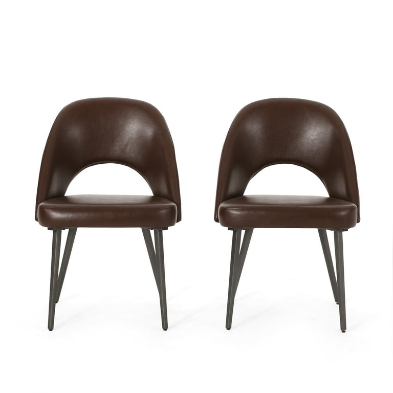Set Of Two Beige And Gunmetal Upholstered Fabric Open Back Arm Chairs Set Of Two Beige And Gunmetal Upholstered Fabric Open Back Arm Chairs