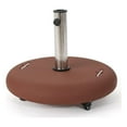 thumbnail image 1 of Noble House Hayward Outdoor 80lbs Concrete Circular Umbrella Base in Red, 1 of 7
