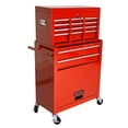 thumbnail image 1 of Noble House Heavy-Duty Rolling Tool Chest, 8-Drawer Steel Storage Box Organizer with Detachable Box, Red, 1 of 12