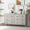 thumbnail image 1 of Noble House Hysham 6 Drawer Dresser, Sonoma Oak, 1 of 8