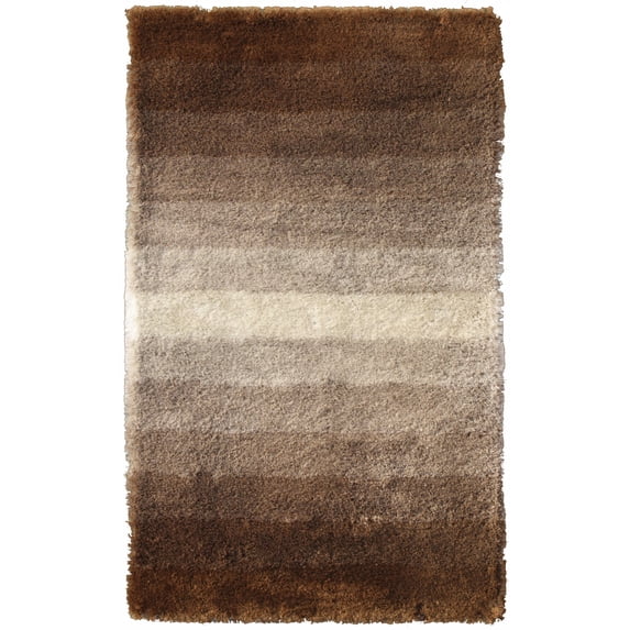 Noble House JEWE440546 Jewel Brown-White - Rug 4x6