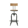 thumbnail image 1 of Noble House Keaton Iron Wood Bar Stool, Natrual Antique, 1 of 15
