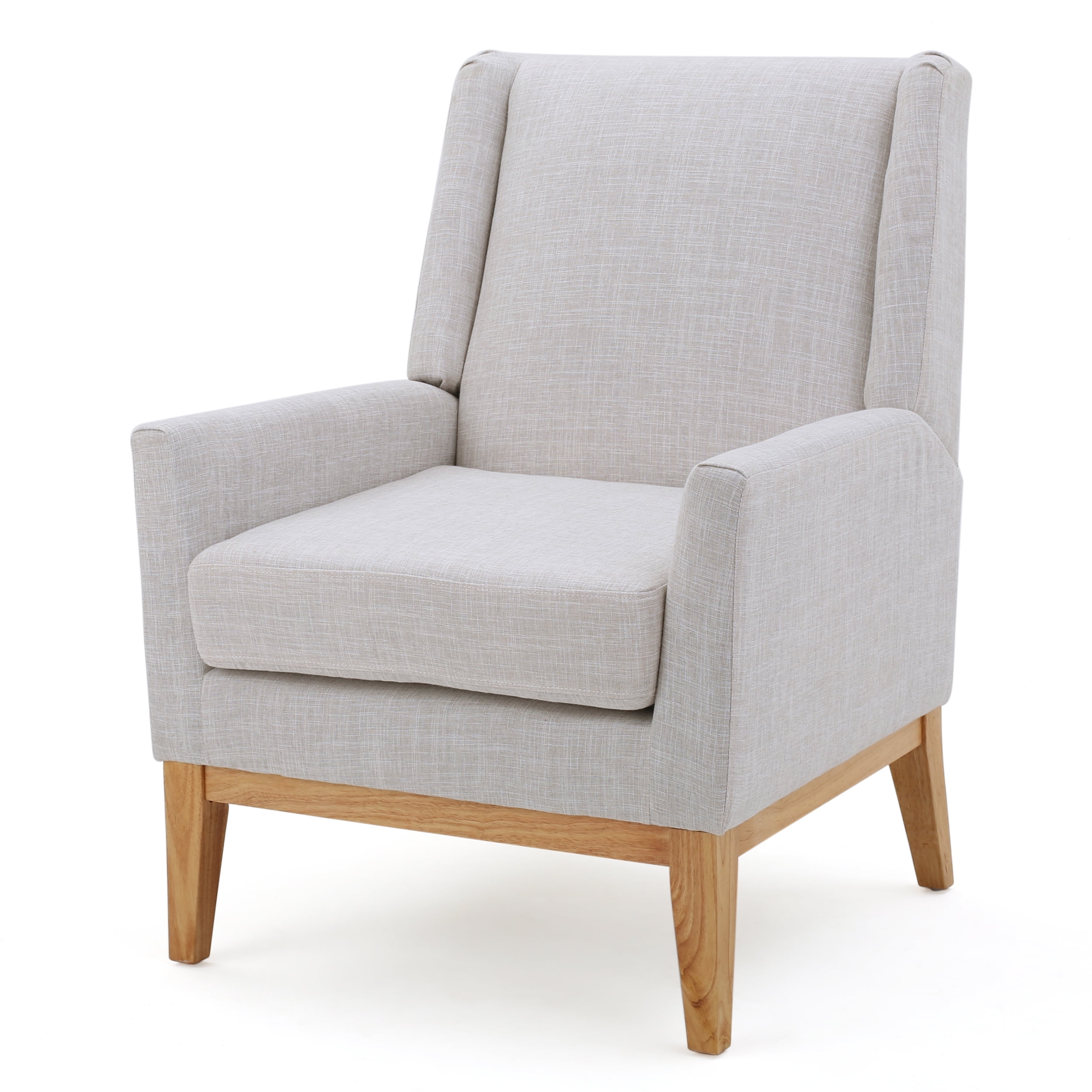 Noble House Lauren Beige Fabric Accent Chair