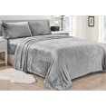 thumbnail image 1 of Noble House Lavana Soft Brushed Microplush Bed Sheet Set Twin Size - Gray, 1 of 2