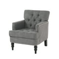thumbnail image 1 of Noble House Liam Fabric Charcoal Gray Club Chair, 1 of 11