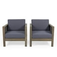 thumbnail image 1 of Noble House Linwood Outdoor  Club Chair  Gray, 1 of 7
