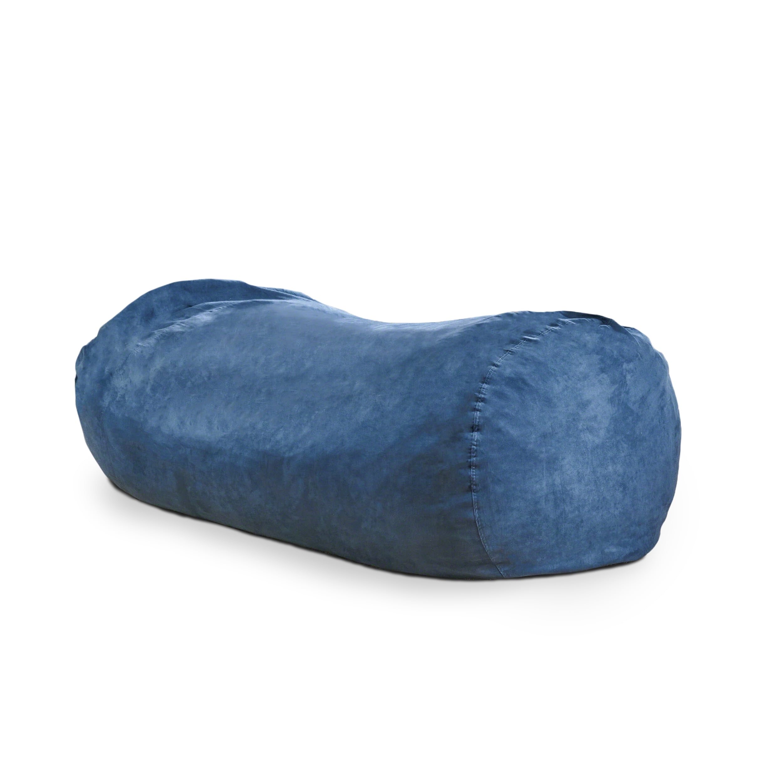 Noble House Logan Suede Bean Bag Chair Cover, Midnight Blue