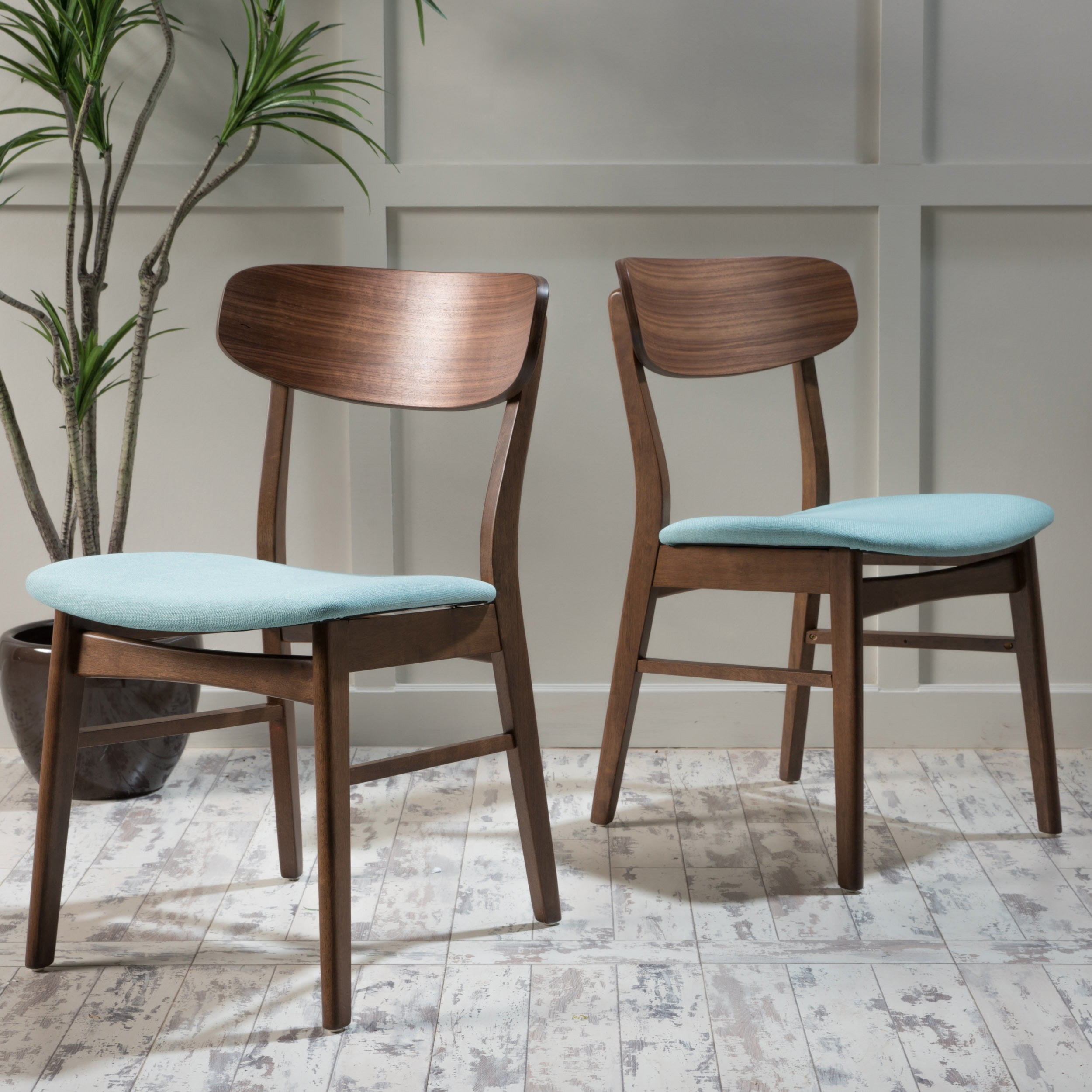 Walnut finish dining chairs sale