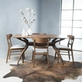 Noble House Lydia MidCentury Modern 5 Piece Dining Set, Light Beige