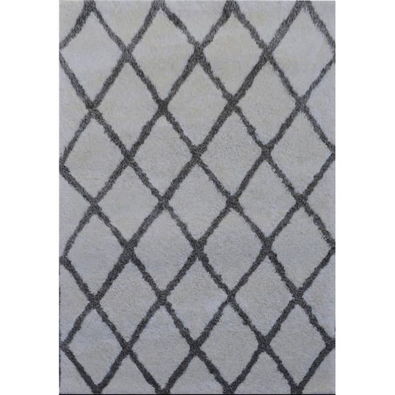 Noble House MORO20257 5 x7 in. Moro Rug, Cream & Grey