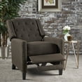 thumbnail image 1 of Noble House Madalyne Standard Tufted Fabric Recliner, Brown, 1 of 9