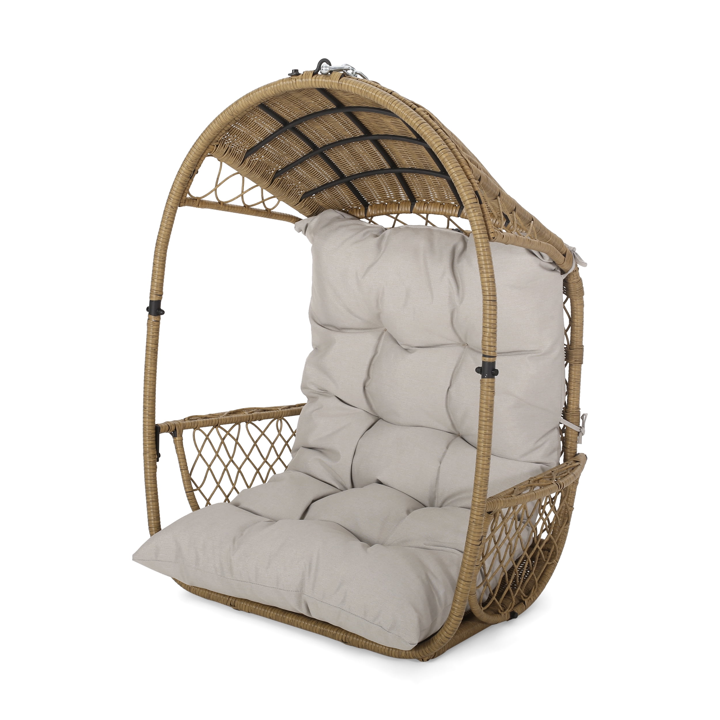 Montauk wicker top hanging basket chair