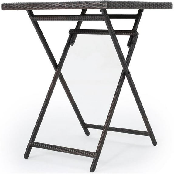 Noble House Margarita Modern Outdoor Multibrown Wicker Bar Table