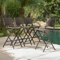 thumbnail image 1 of Noble House Margarita Outdoor Multi Brown Wicker Barstools (Set of 4), 1 of 8