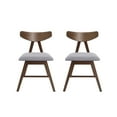 thumbnail image 1 of Noble House Marten Mid Century Modern Fabric Dining Chairs, Set of 2, Dark Gray, 1 of 8