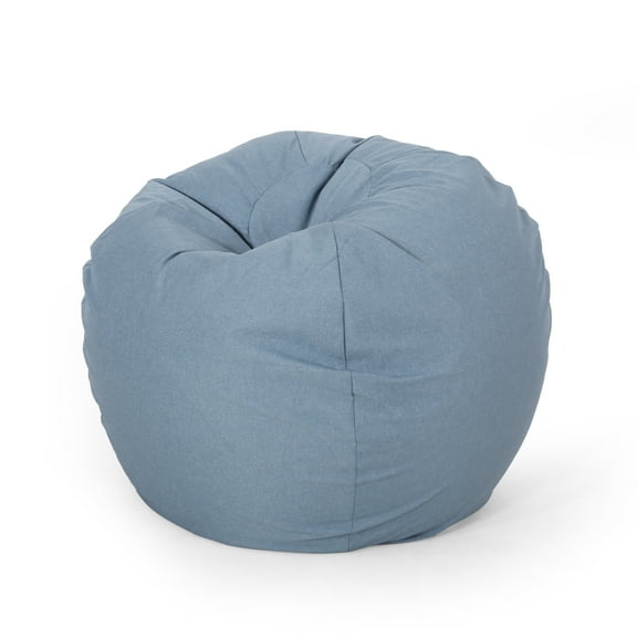 Noble House McMullen Fabric 3 Foot Bean Bag, Teal
