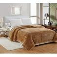 thumbnail image 1 of Noble House Microplush Popcorn Solid Blanket, Full, Mocha, 1 of 1