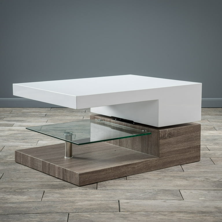 Multicolor wood coffee outlet table