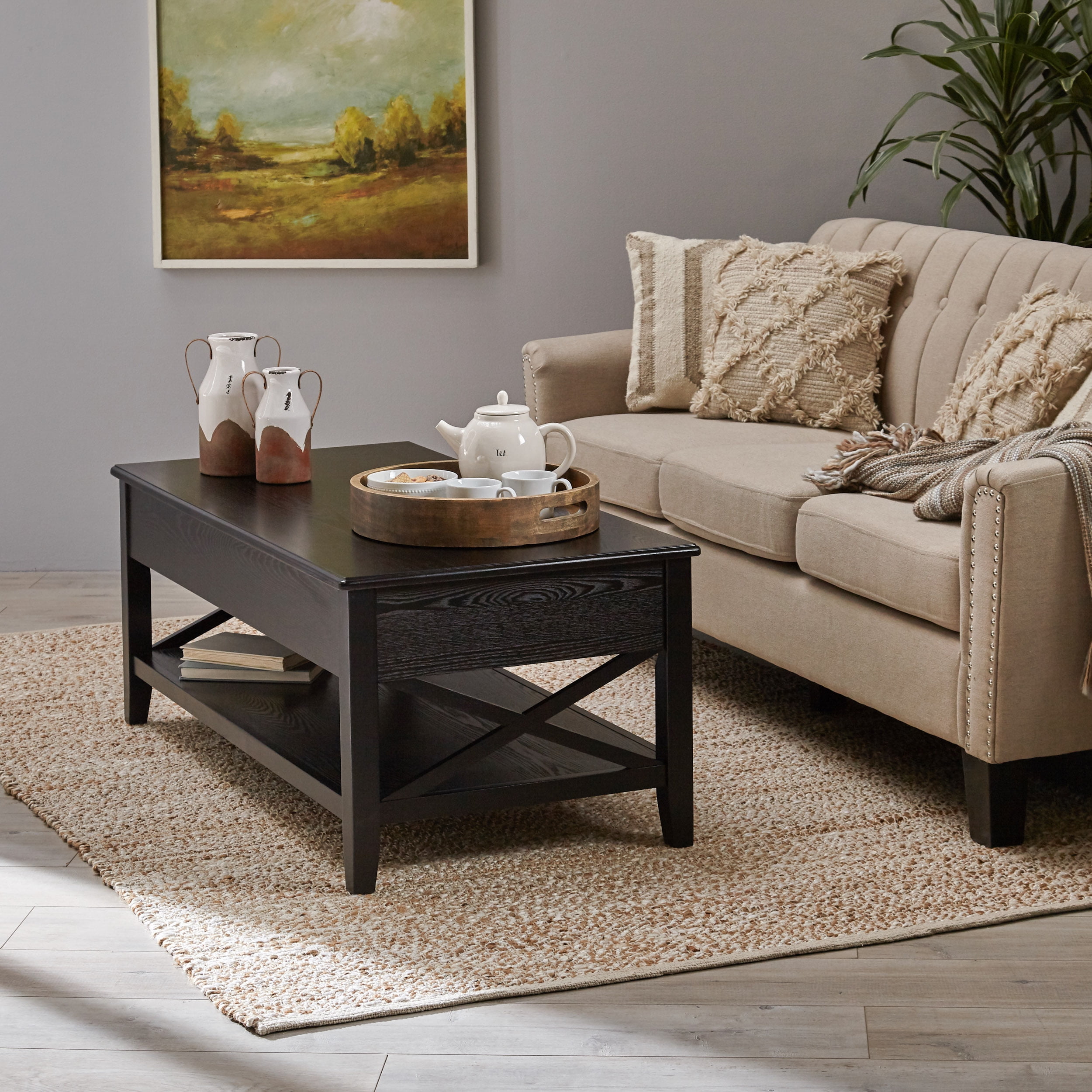 Noble House Moses Farmhouse Faux Wood Lift Top Coffee Table Noble House Moses Farmhouse Faux Wood Lift Top Coffee Table