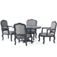 thumbnail image 1 of Noble House Munro Wood 5-Piece Expandable Oval Dining Set, Gray, 1 of 13
