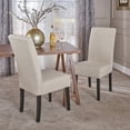 Noble House Nico Modern Elegant Fabric Dining Chairs Set of 2 Beige - Walmart.com