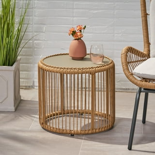 12+ Small Wicker End Table