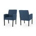 thumbnail image 1 of Noble House Pale Contemporary Fabric Dining Chairs, Set of 2, Navy Blue, 1 of 7