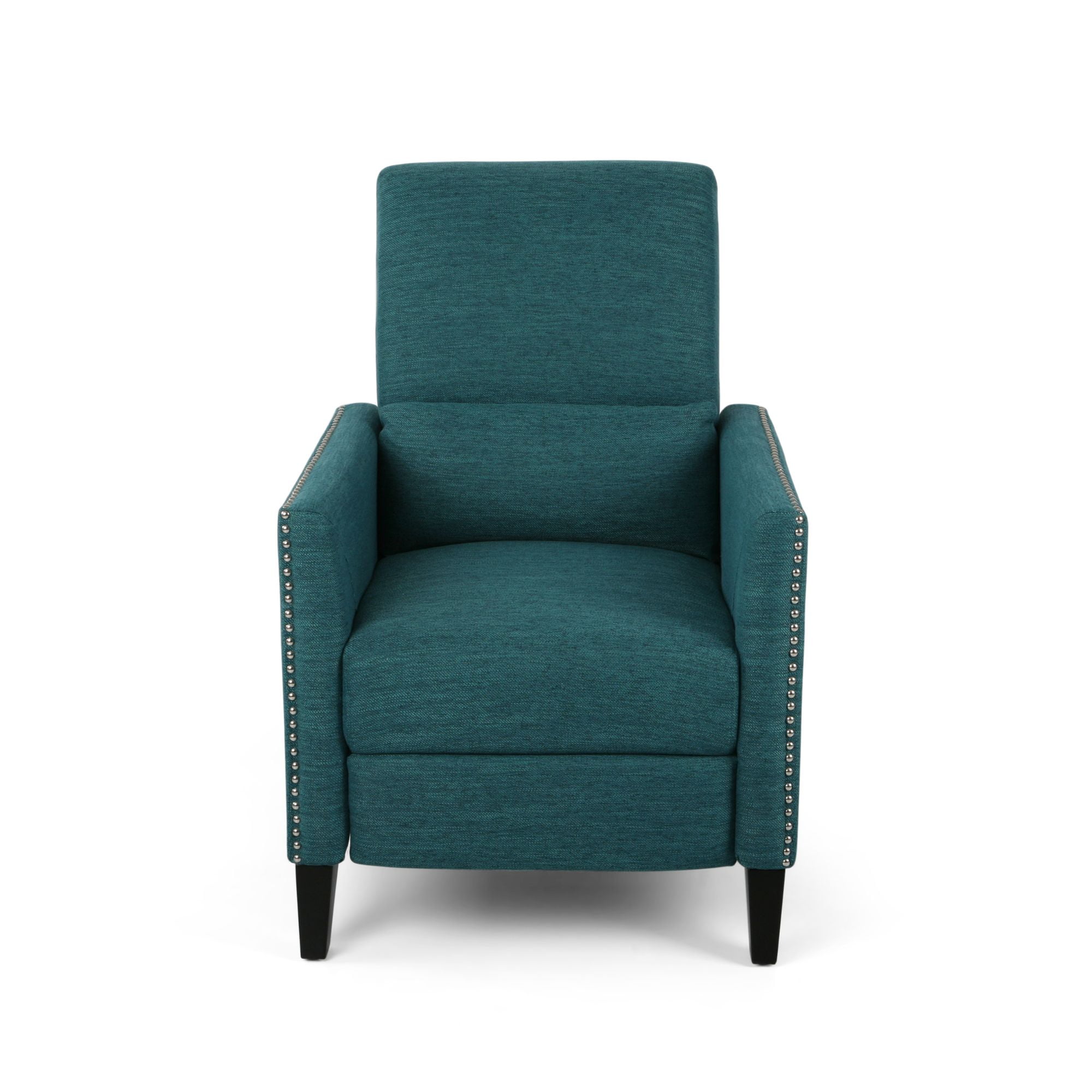 Noble House Pale Standard Contemporary Push Back Recliner, Blue