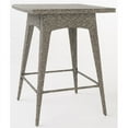 thumbnail image 1 of Noble House Puerta Modern Mixed Black Wicker / Rattan Bar Table, 1 of 12
