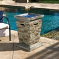 thumbnail image 1 of Noble House Quinn 19.50" Stone MGO Fire Column - 40,000 BTU, Natural Stone, 1 of 10