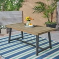 thumbnail image 1 of Noble House Raphael 70.75" Wood Top Patio Dining Table in Sandblast Gray, 1 of 6