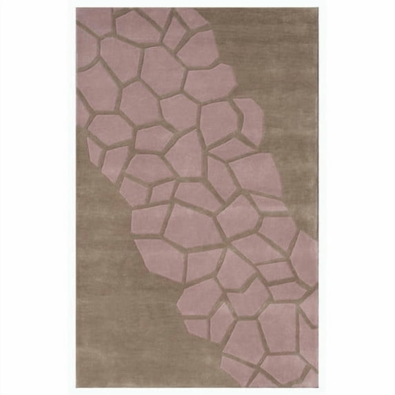 Noble House Riviera Pink/Brown Area Rug