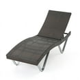 thumbnail image 1 of Noble House San Marco KD Chaise Lounge in MultiBrown with Silver Legs, 1 of 13