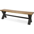 thumbnail image 1 of Noble House Sanibel 63" Wood Top Patio Dining Bench in Teak, 1 of 10