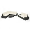 thumbnail image 1 of Noble House Santa Cruz 8 Piece Outdoor Wicker Sectional Sofa Set in Gray, 1 of 54