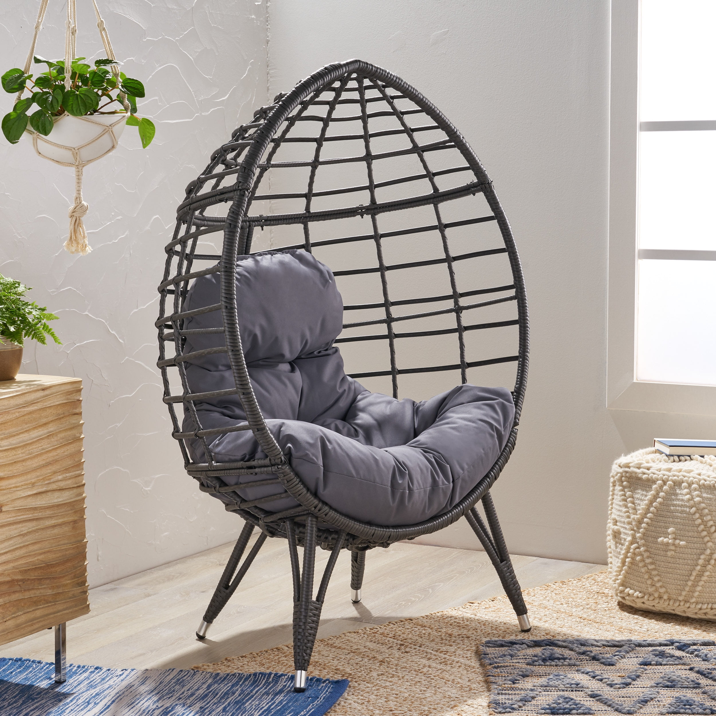 Teardrop wicker chair outlet