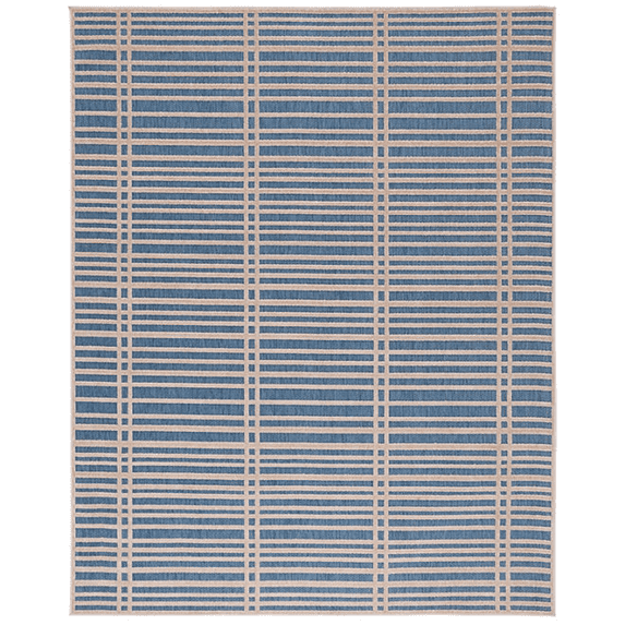 Noble House Seastar Modern Machine Woven Ivory Medallion Area Rug, 7' 10" x 7' 10"