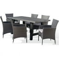 thumbnail image 1 of Noble House Sina 7 Piece Concrete Top Patio Dining Set in Natural Gray, 1 of 6