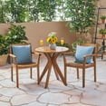 thumbnail image 1 of Noble House Stamford 3 Piece Wooden Patio Bistro Set in Teak, 1 of 7